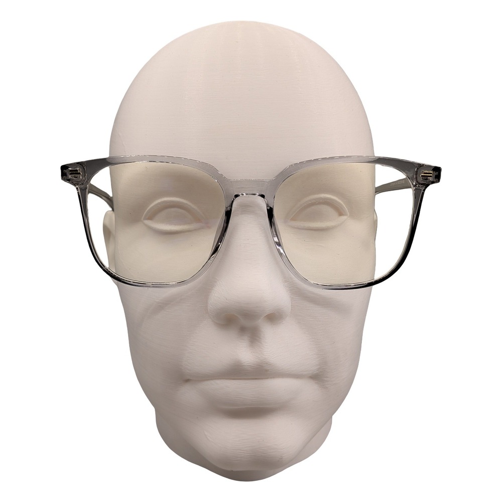 Blue Screen Carnegie C4 Blue Light Blocking Glasses Grey Clear Square 54-18-148